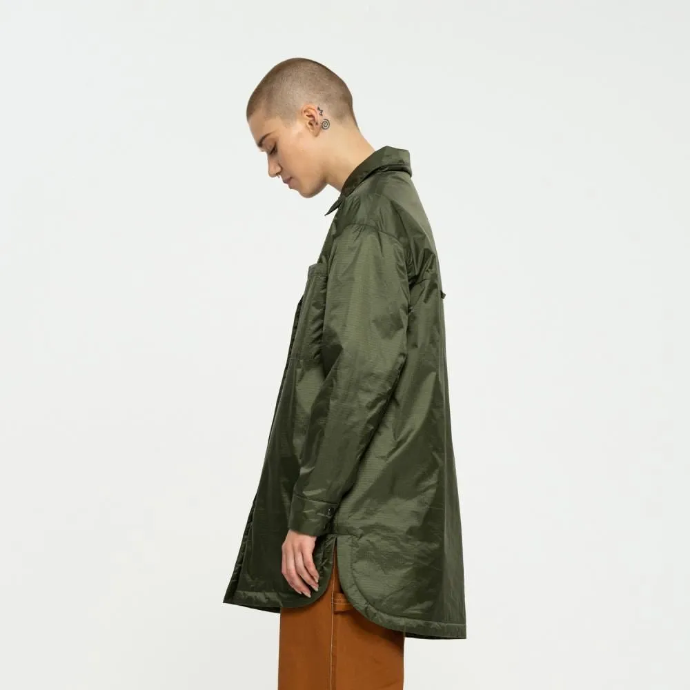 Santa Cruz Womens Jacket Classic Dot Padded Overshirt - Jade