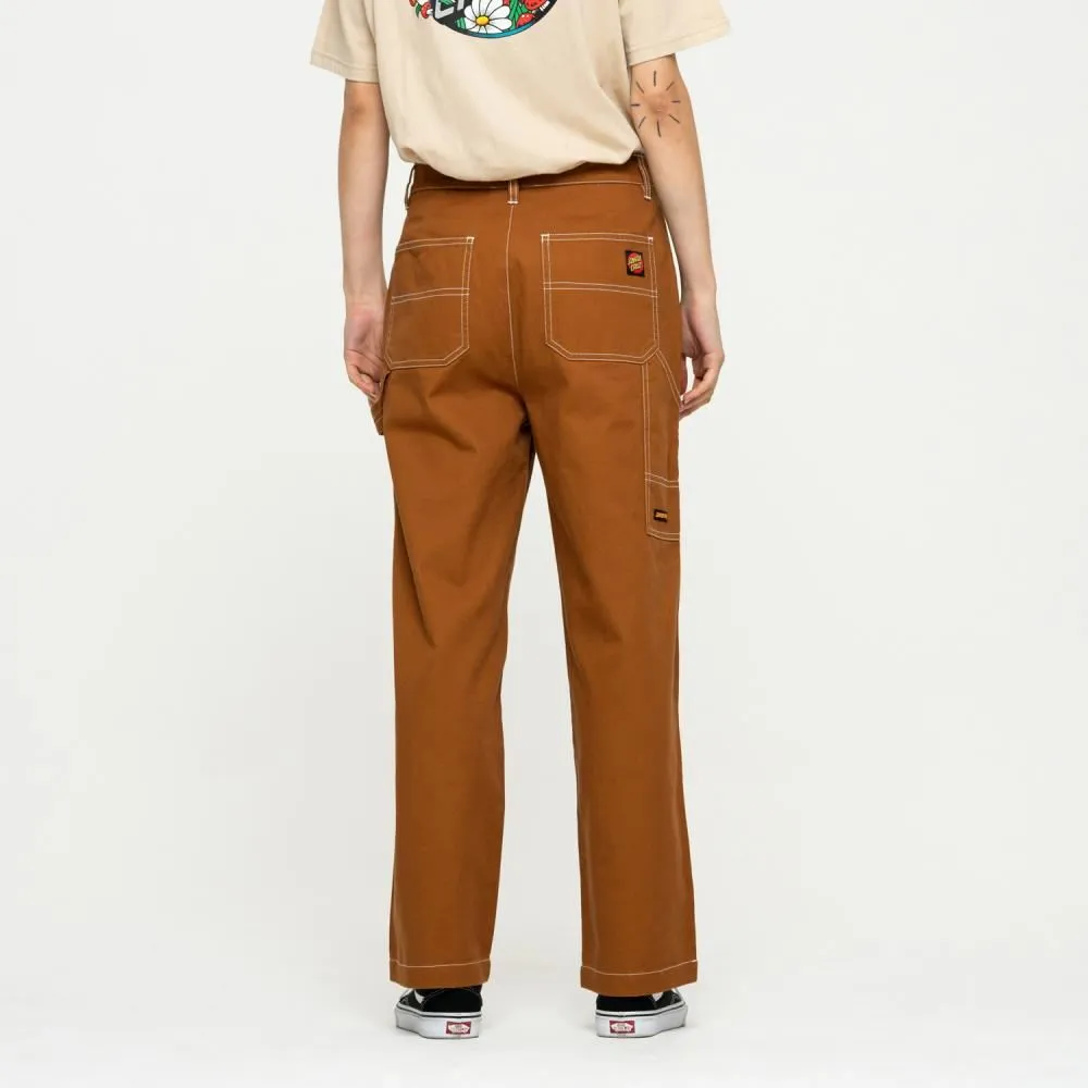 Santa Cruz Womens Pant Nolan Carpenter Pant - Butterscotch / White