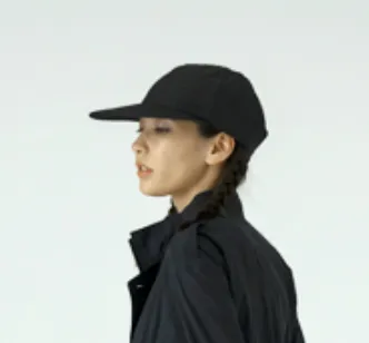 SB241-0202 Long Brim 6 Panel Stripe Charcoal