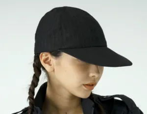 SB241-0202 Long Brim 6 Panel Stripe Charcoal
