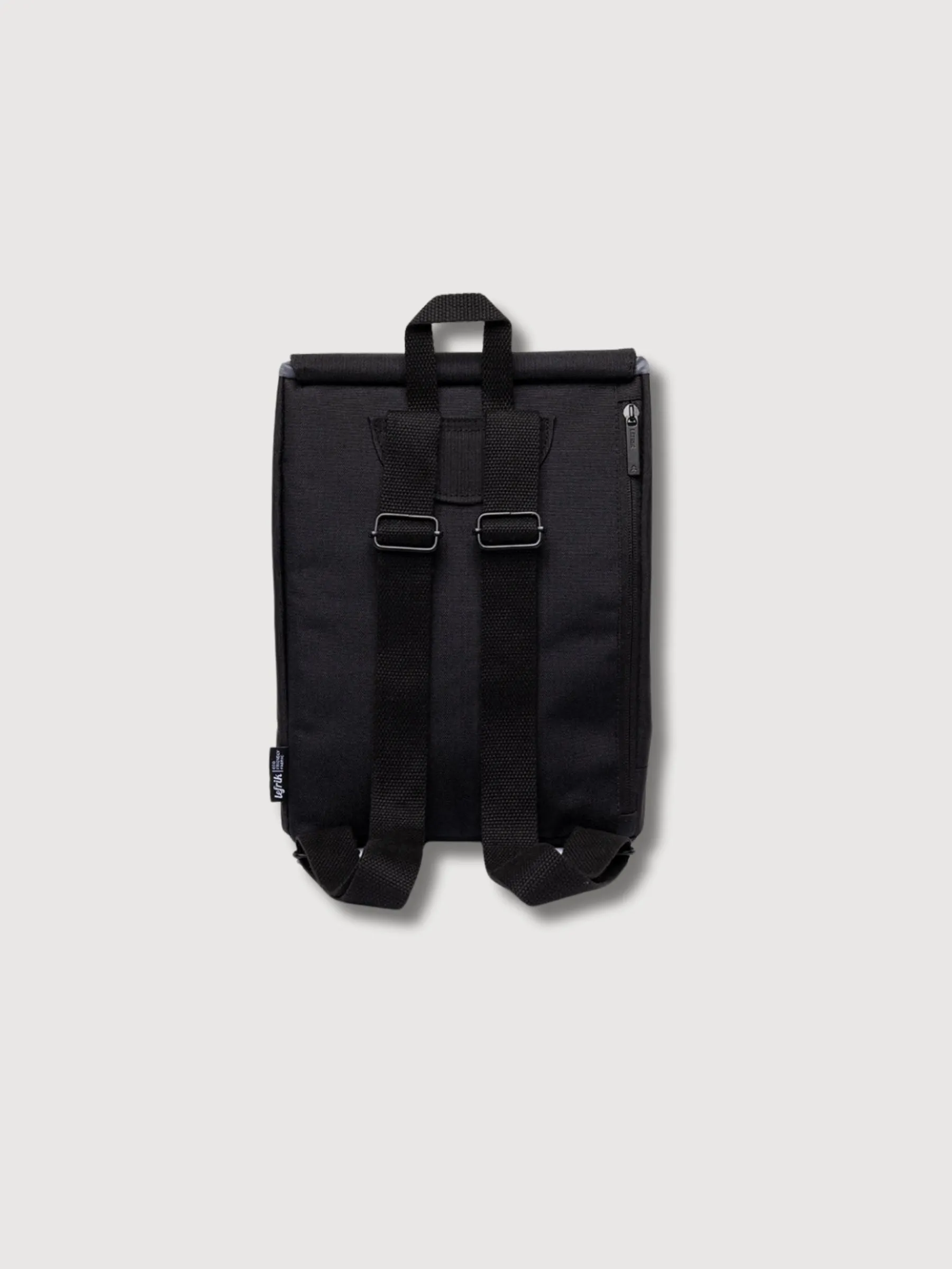Scout Mini Black backpack in recycled polyester | Lefrik