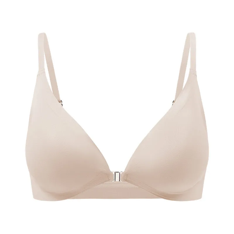 Seamless Ice Silk Front-Closure Bra