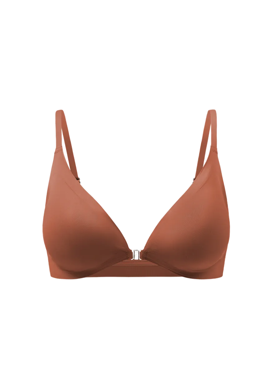 Seamless Ice Silk Front-Closure Bra
