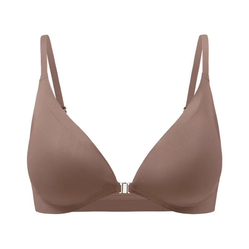 Seamless Ice Silk Front-Closure Bra