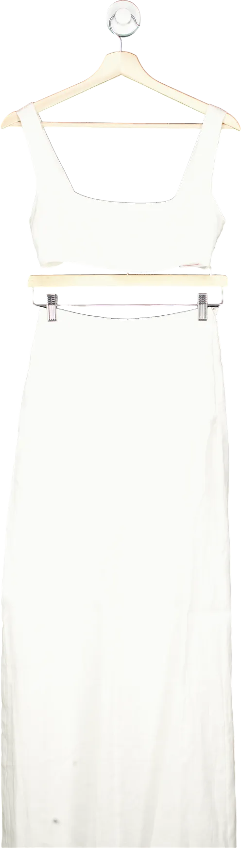 Second Summer White Linen Wide Leg Co-Ord UK XS