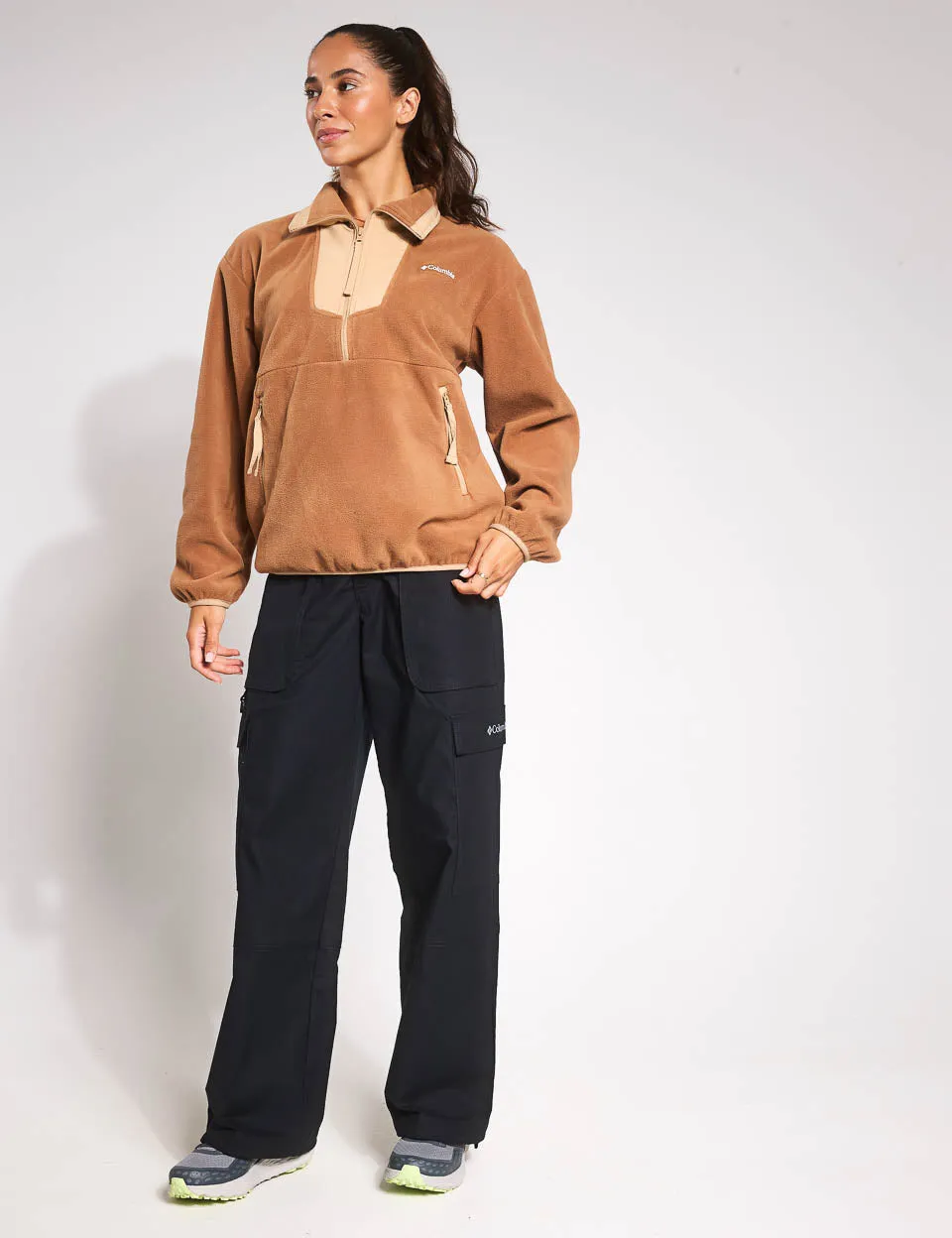 Sequoia Grove 1/2 Zip Fleece - Camel Brown