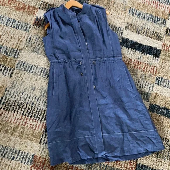 SHESMISS Linen Dress with Side pockets