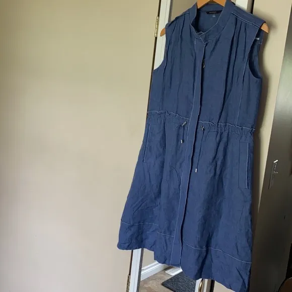 SHESMISS Linen Dress with Side pockets