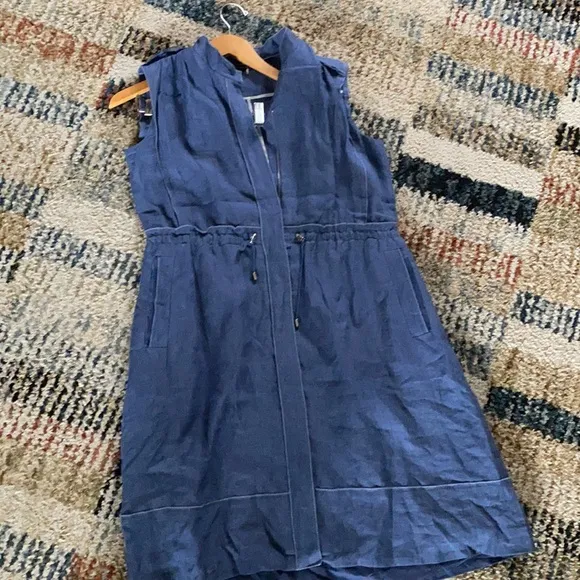 SHESMISS Linen Dress with Side pockets