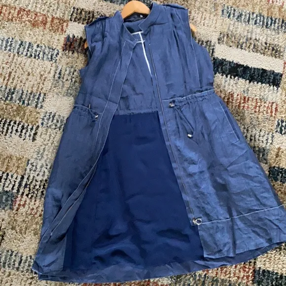 SHESMISS Linen Dress with Side pockets