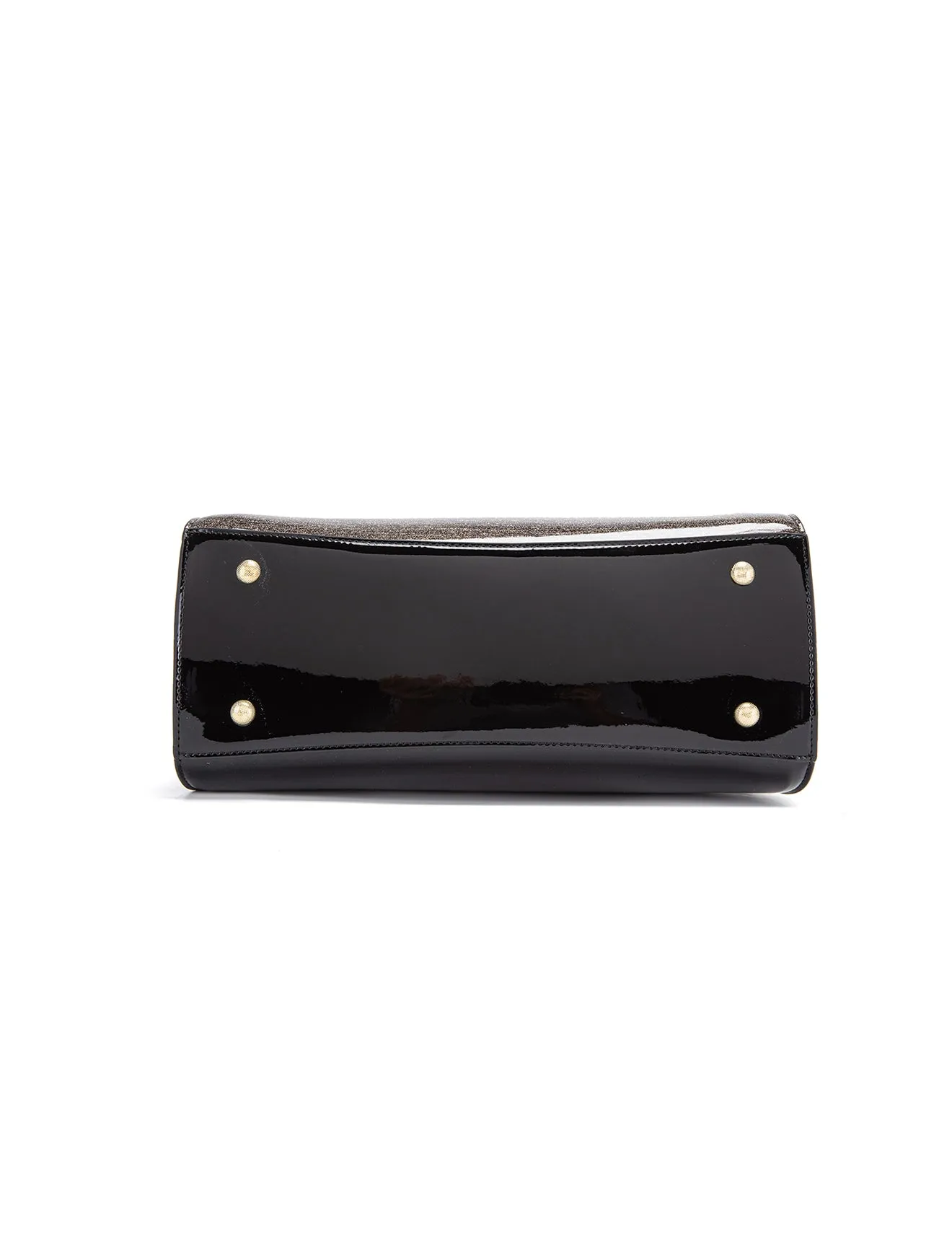 SHIMMER VEGAN PATENT BAG- XB-2412-PEW/BLK-SALE