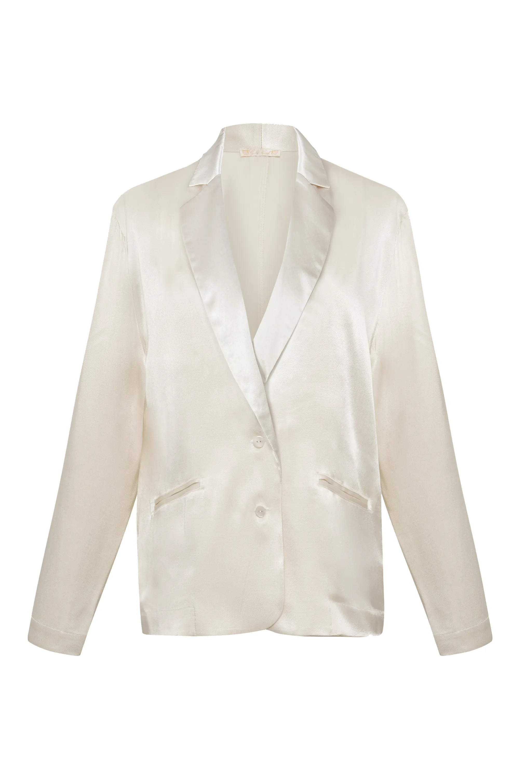 Silk Blazer Dove