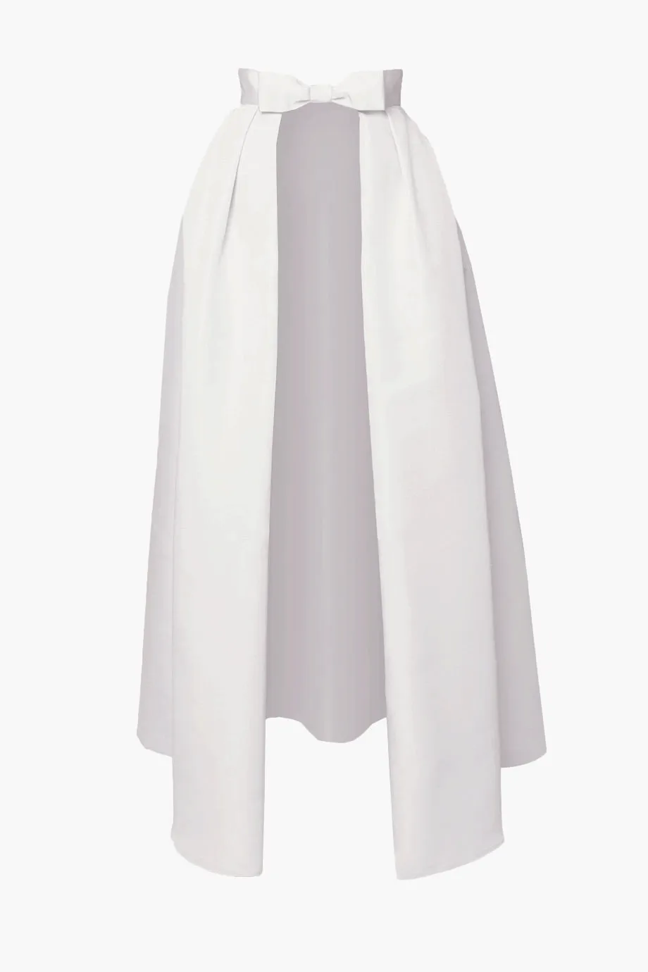 Silk Faille Bow Convertible Skirt