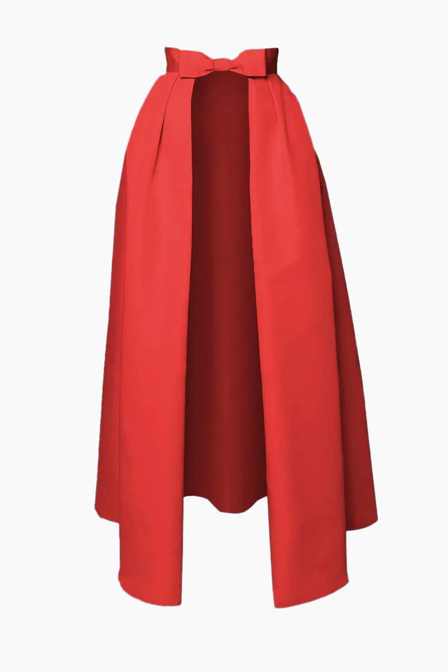 Silk Faille Bow Convertible Skirt