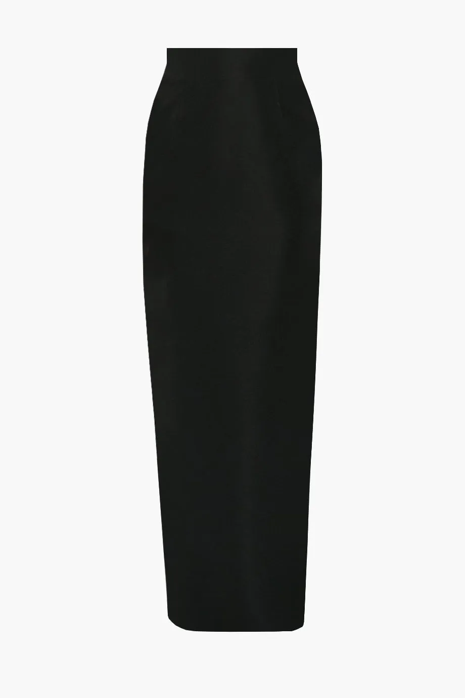 Silk Faille Column Skirt