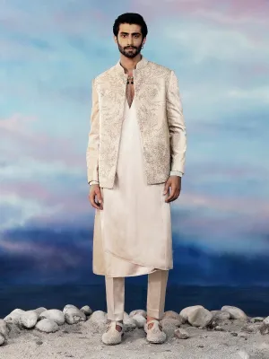 Silk Velvet Bandhgala Set