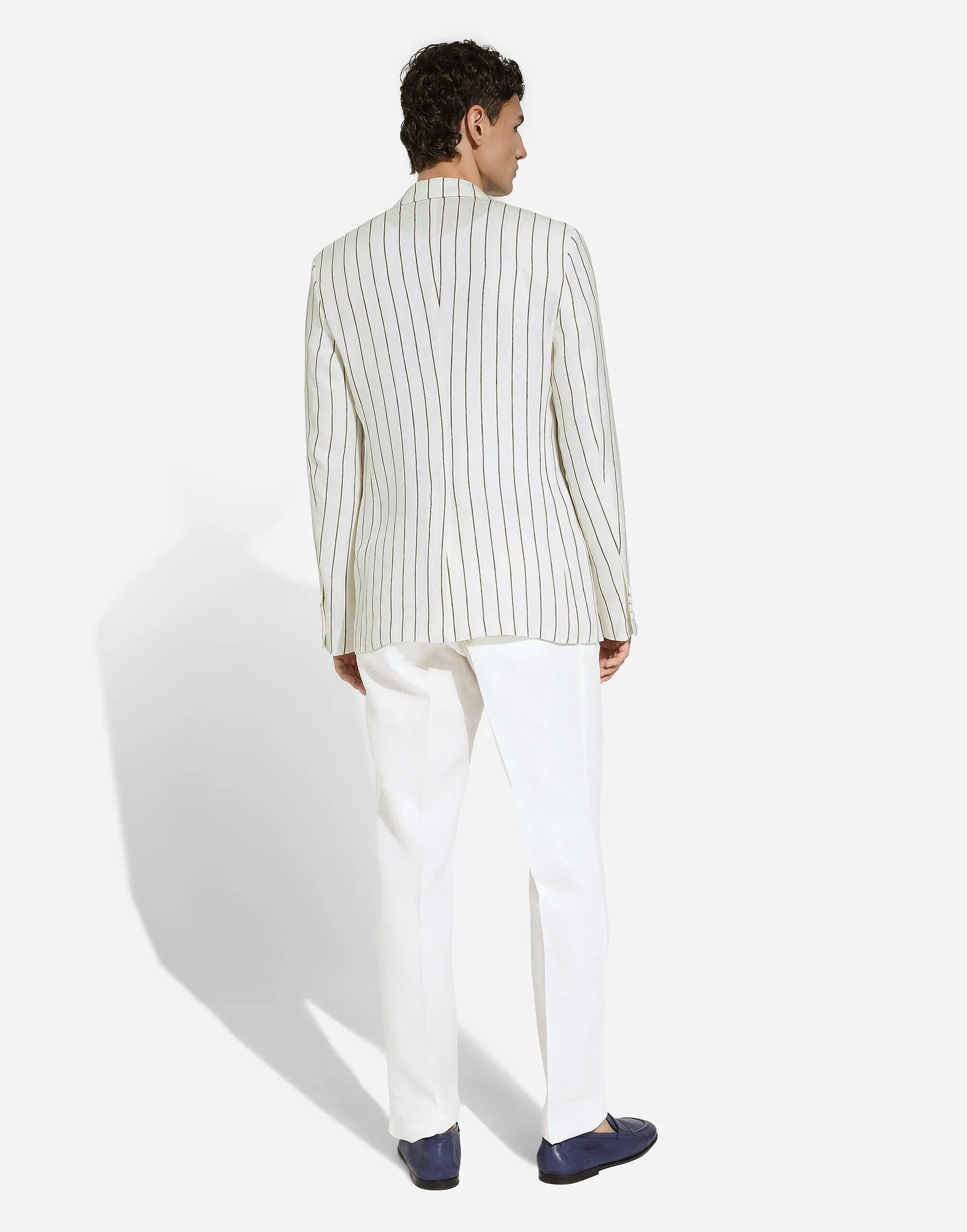 Single-Breasted Linen Sicilia-Fit Jacket