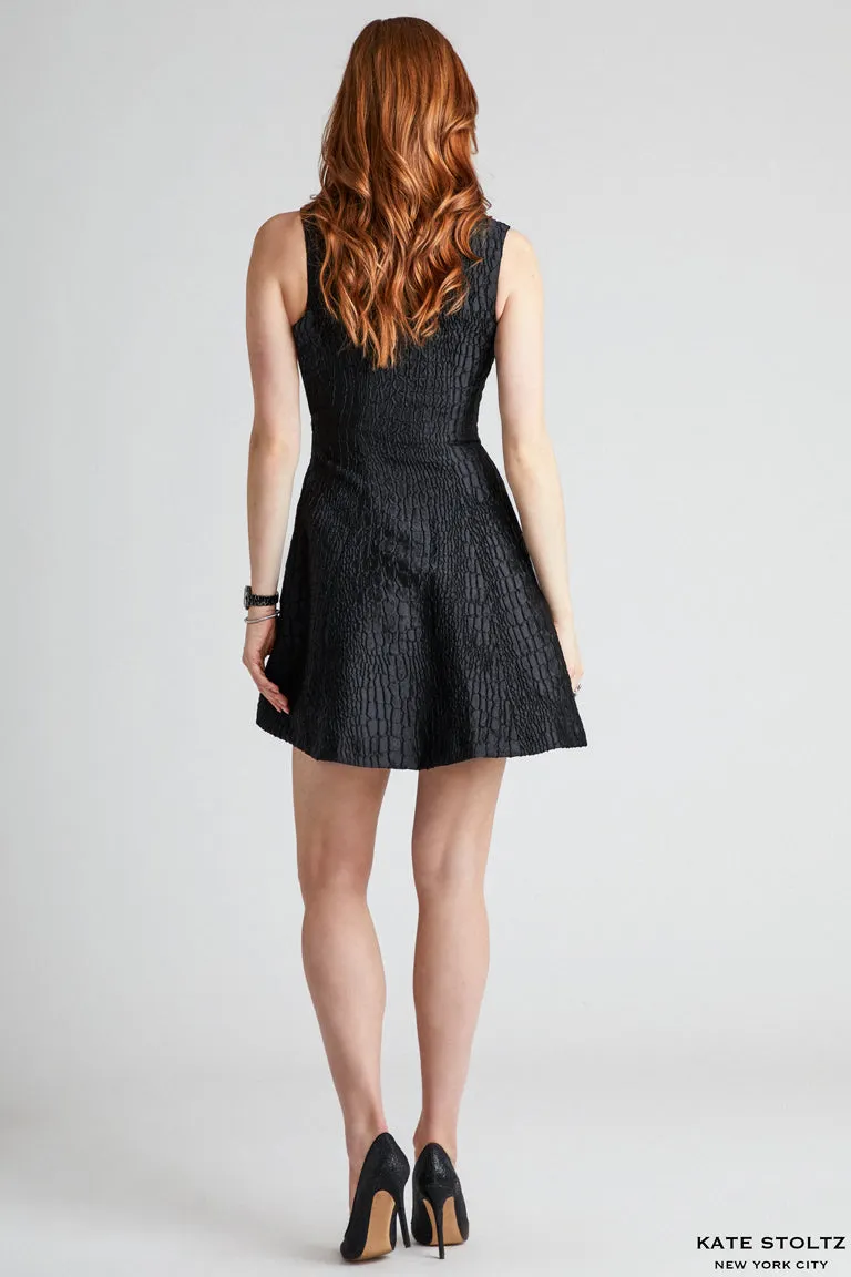Size 4 Snakeskin Jacquard Dress