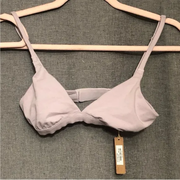SKIMS 2 Triangle Bralette Iris (1) Mica (1) Camel Size XXS New