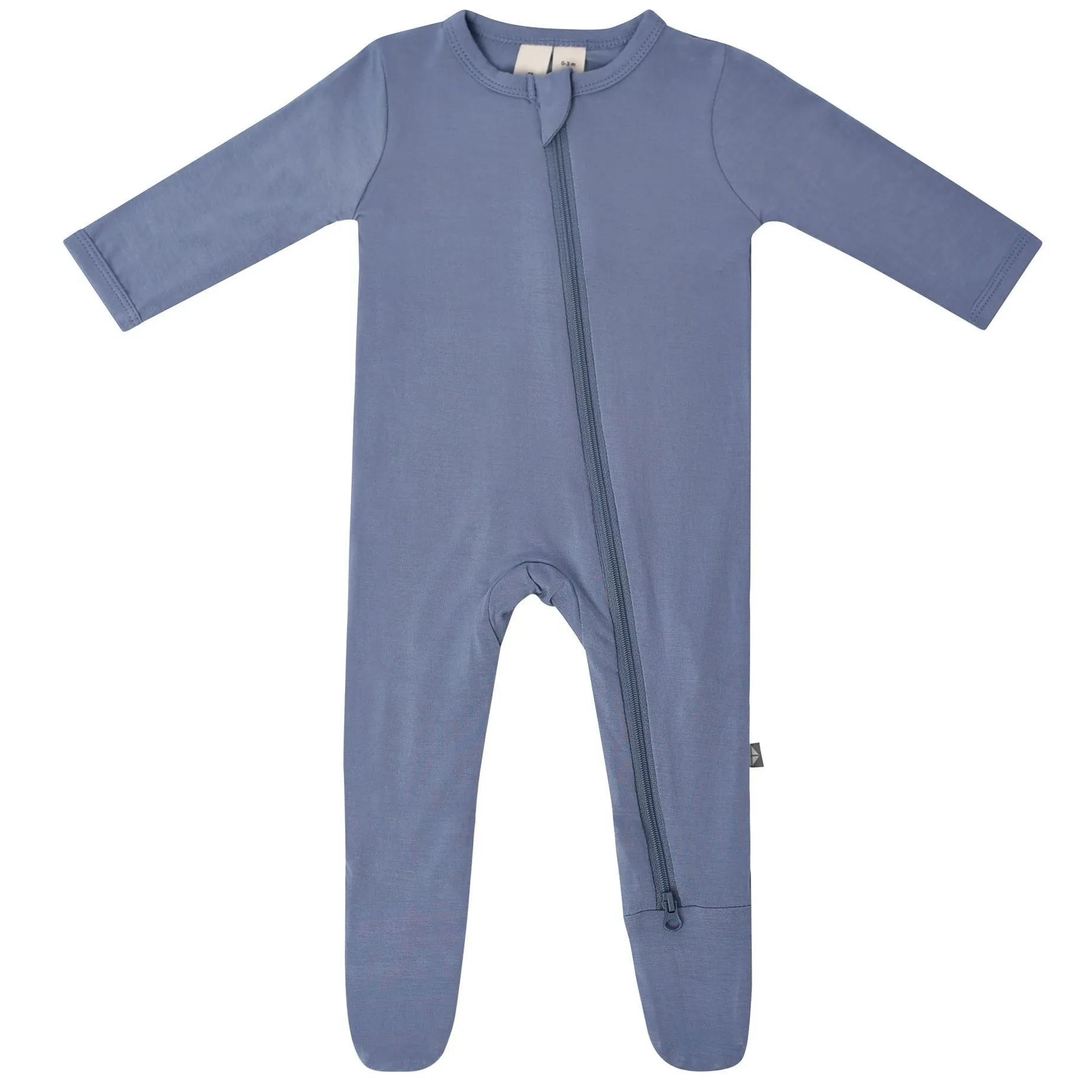 Slate Zippered Footie