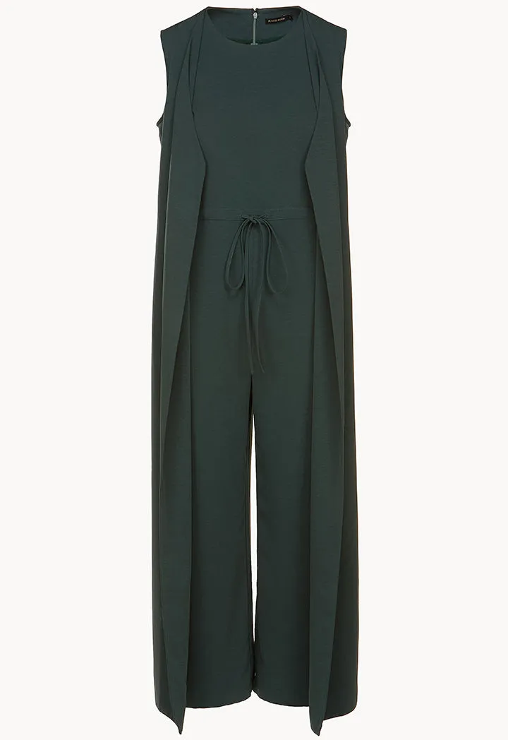Sleeveless Overlay Jumpsuit