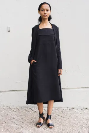 Slit Back Duster - Black