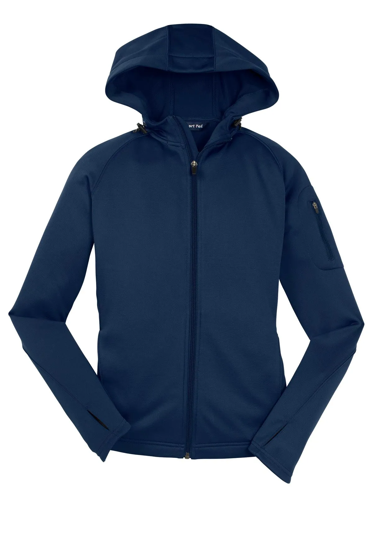 Sport-Tek Women's Tech Fleece Full-Zip Hooded Jacket. L248 True Navy