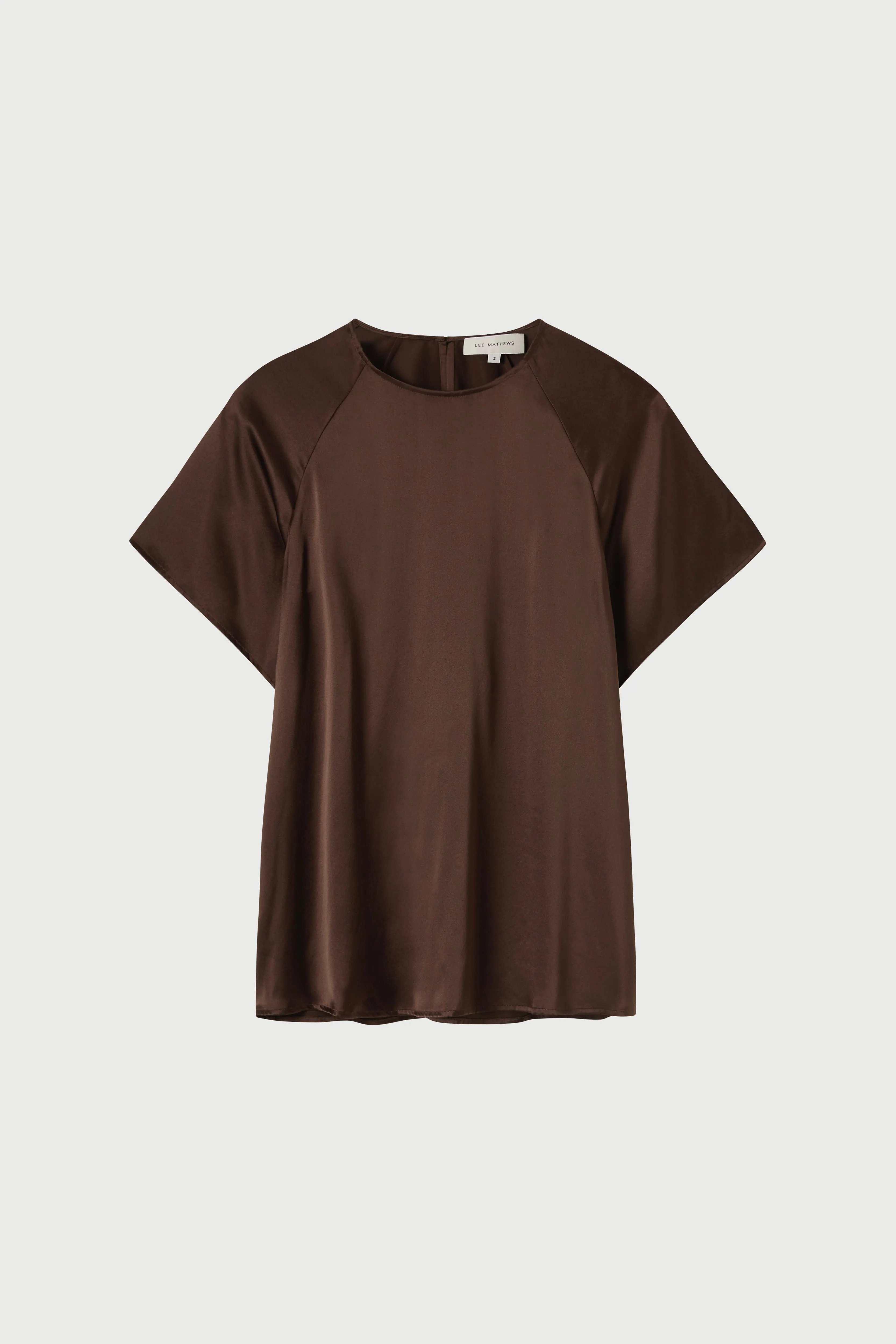 Stella Silk Satin Raglan Tee