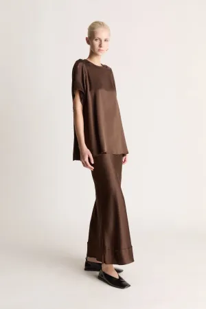 Stella Silk Satin Raglan Tee