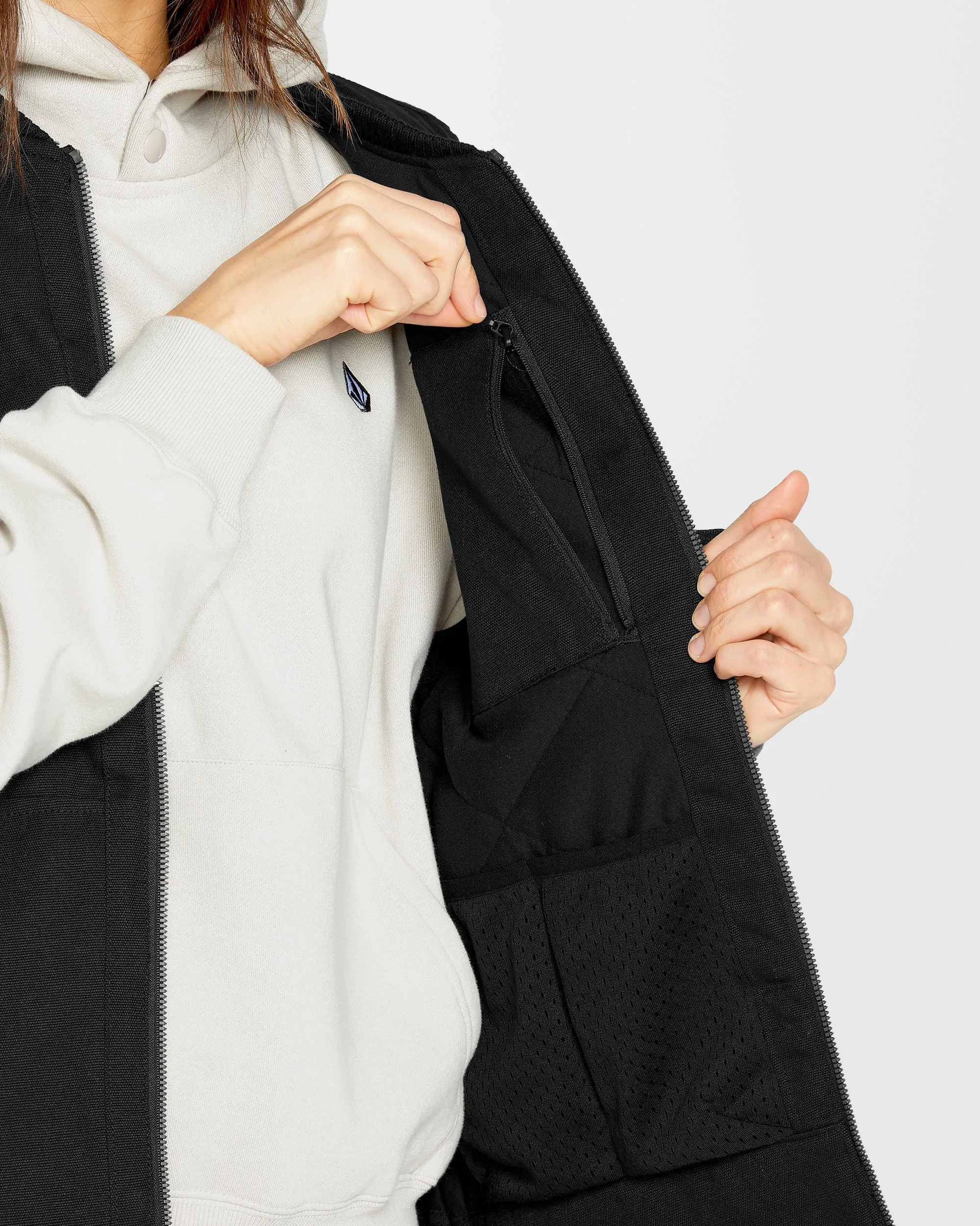 Stone Castine Puff Vest - Black