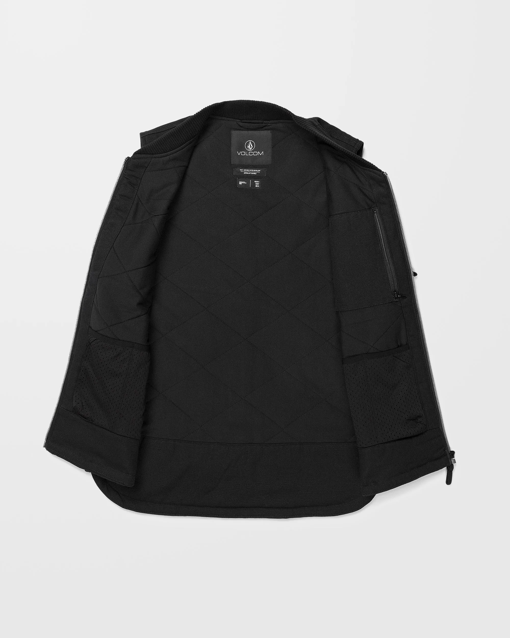 Stone Castine Puff Vest - Black