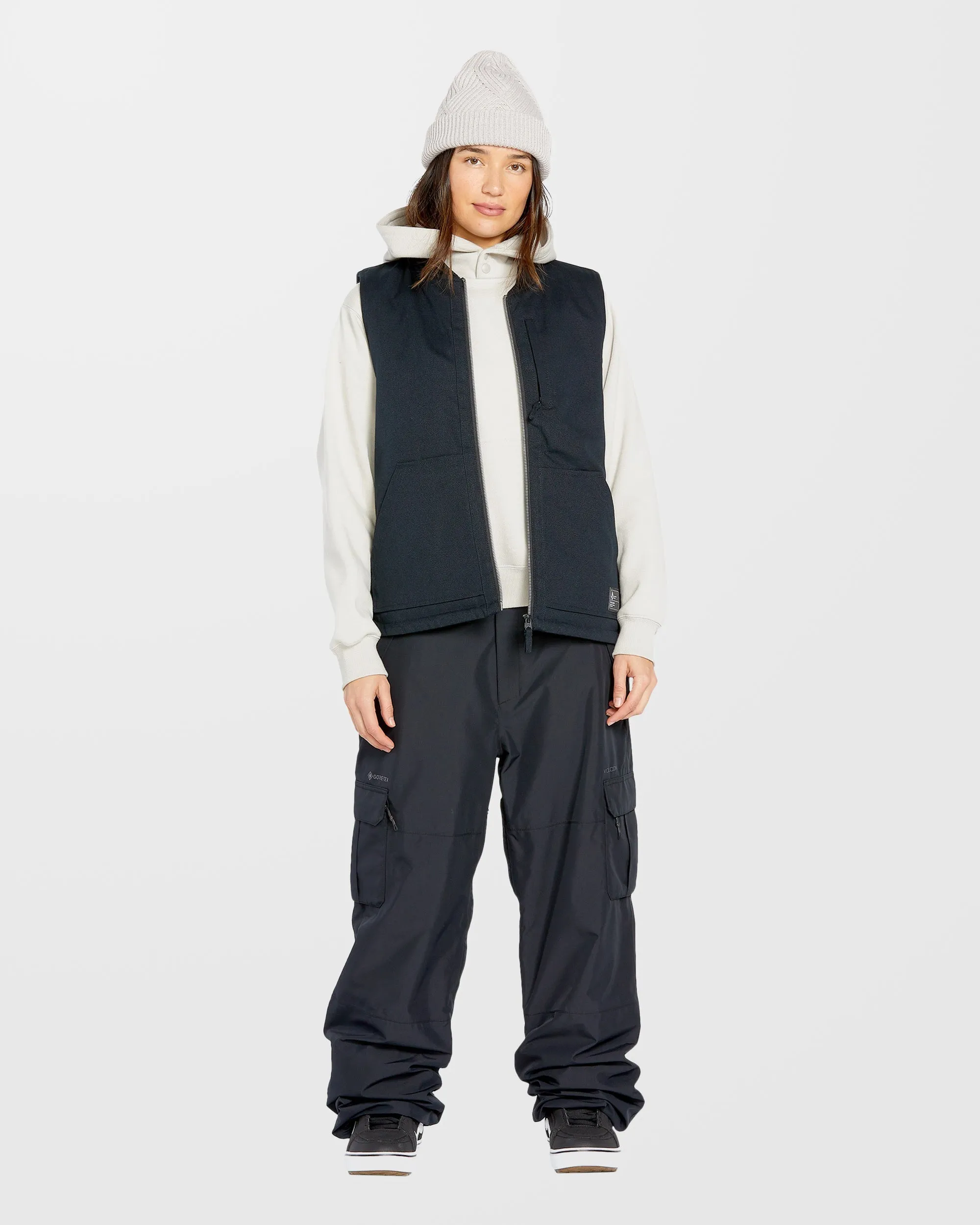 Stone Castine Puff Vest - Black