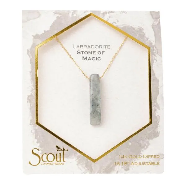 Stone Point Necklace: Labradorite/Stone of Magic