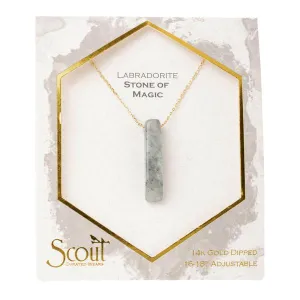 Stone Point Necklace: Labradorite/Stone of Magic