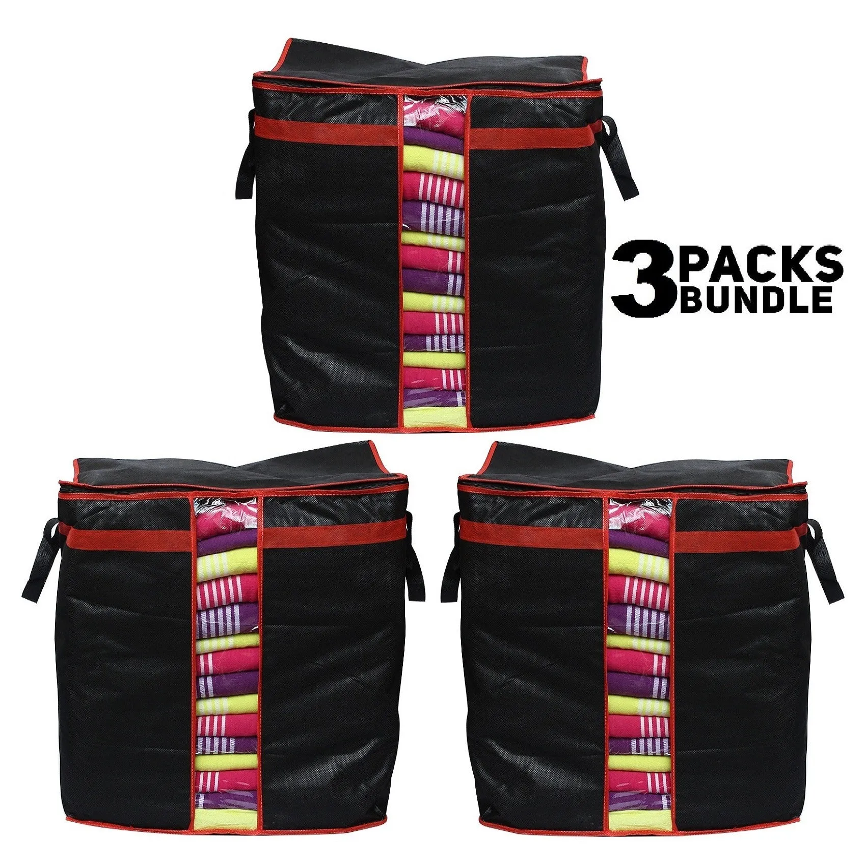 Storage Foldable Large Reliable delivery [Pack Bedding Storage Blanket Double Boxes Bag Limited edition 2,3 Folding | | organizers &amp; Clothes Containers of Box LARGE Zipper Clothing 1, 4]