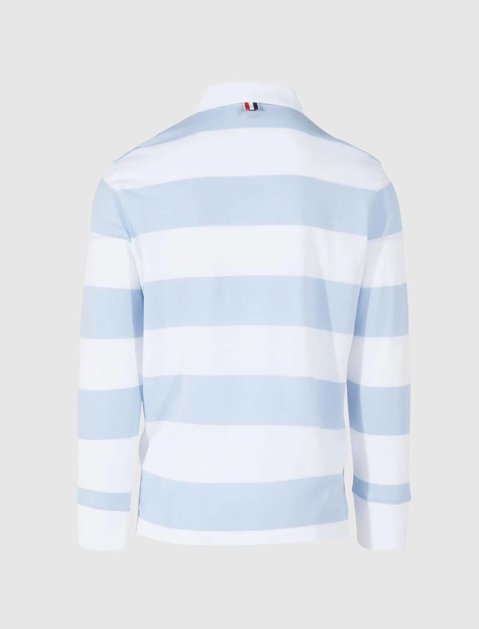 STRIPED POCKET LONG SLEEVE RUGBY SHIRT