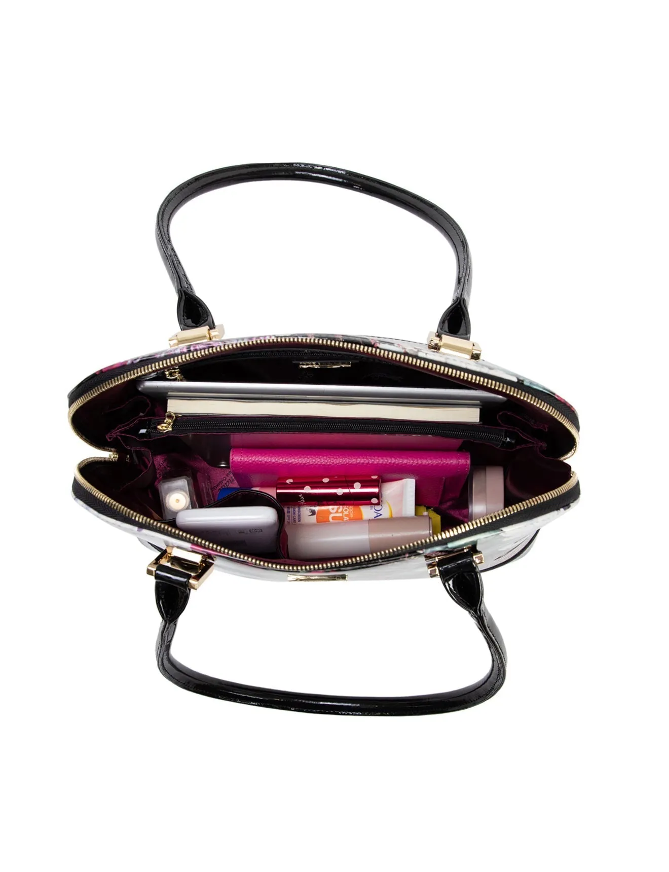 SUSANA PATENT LEATHER HANDBAG- SN73-0758- SALE