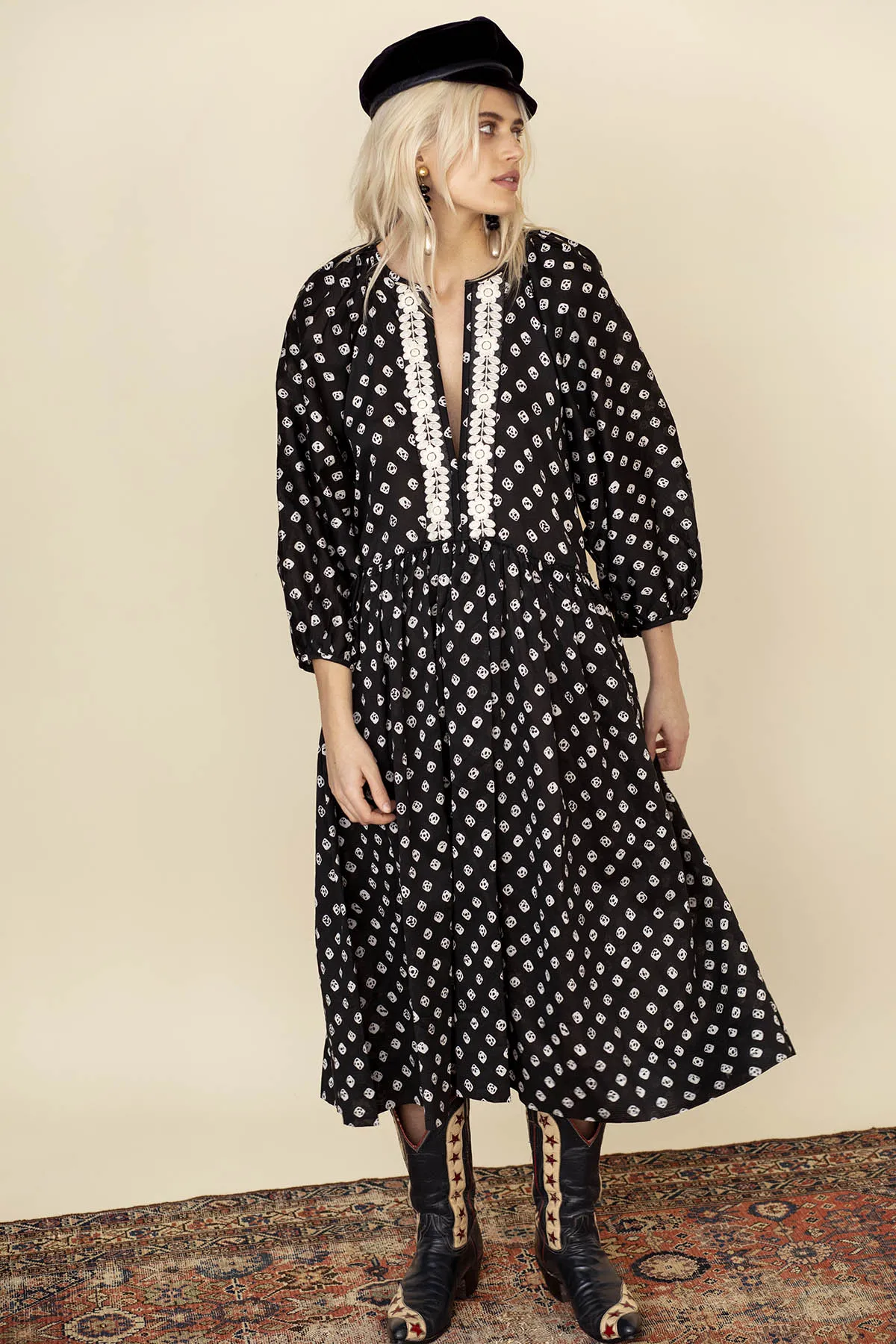 Talitha Licorice Silk Dress