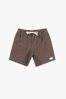 Textured Linen Jam Short in Silt