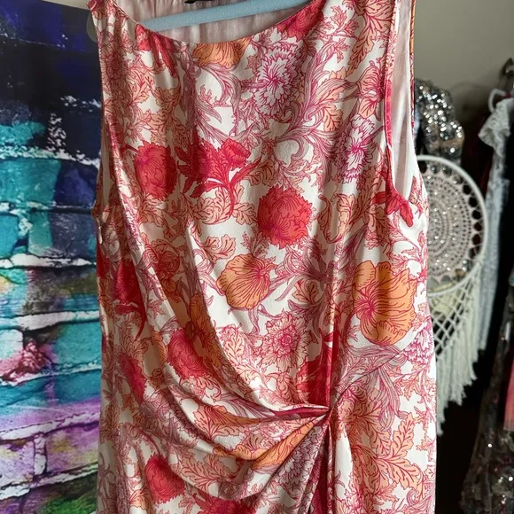 Thakoon Silk Sheath Floral Dress Size 6 100% Silk