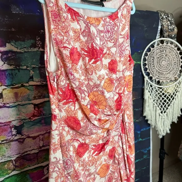 Thakoon Silk Sheath Floral Dress Size 6 100% Silk
