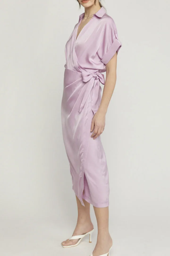 That's a Wrap Lilac Dress