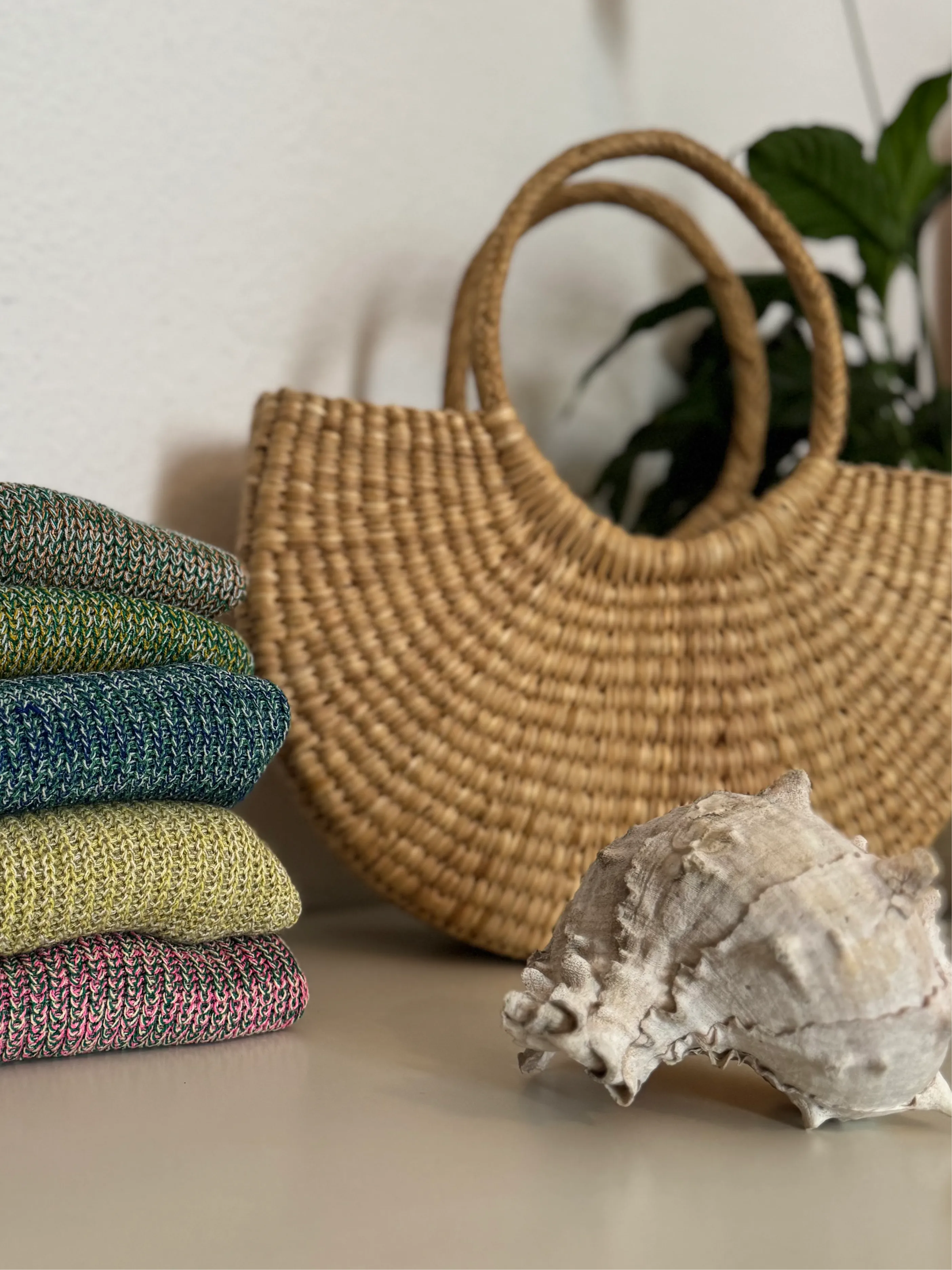 The Beach Bag - Junco Reed Handwoven Bag
