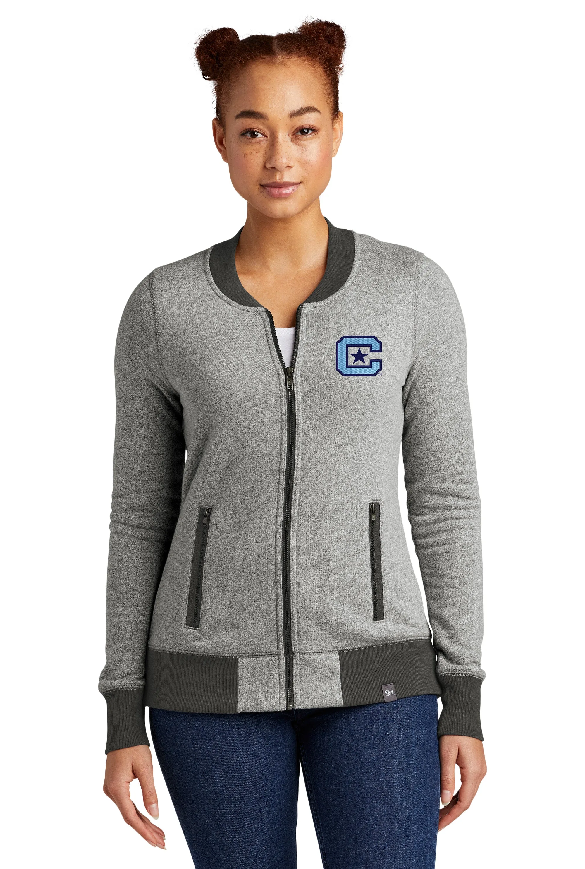 The Citadel C Ladies French Terry Baseball Full-Zip
