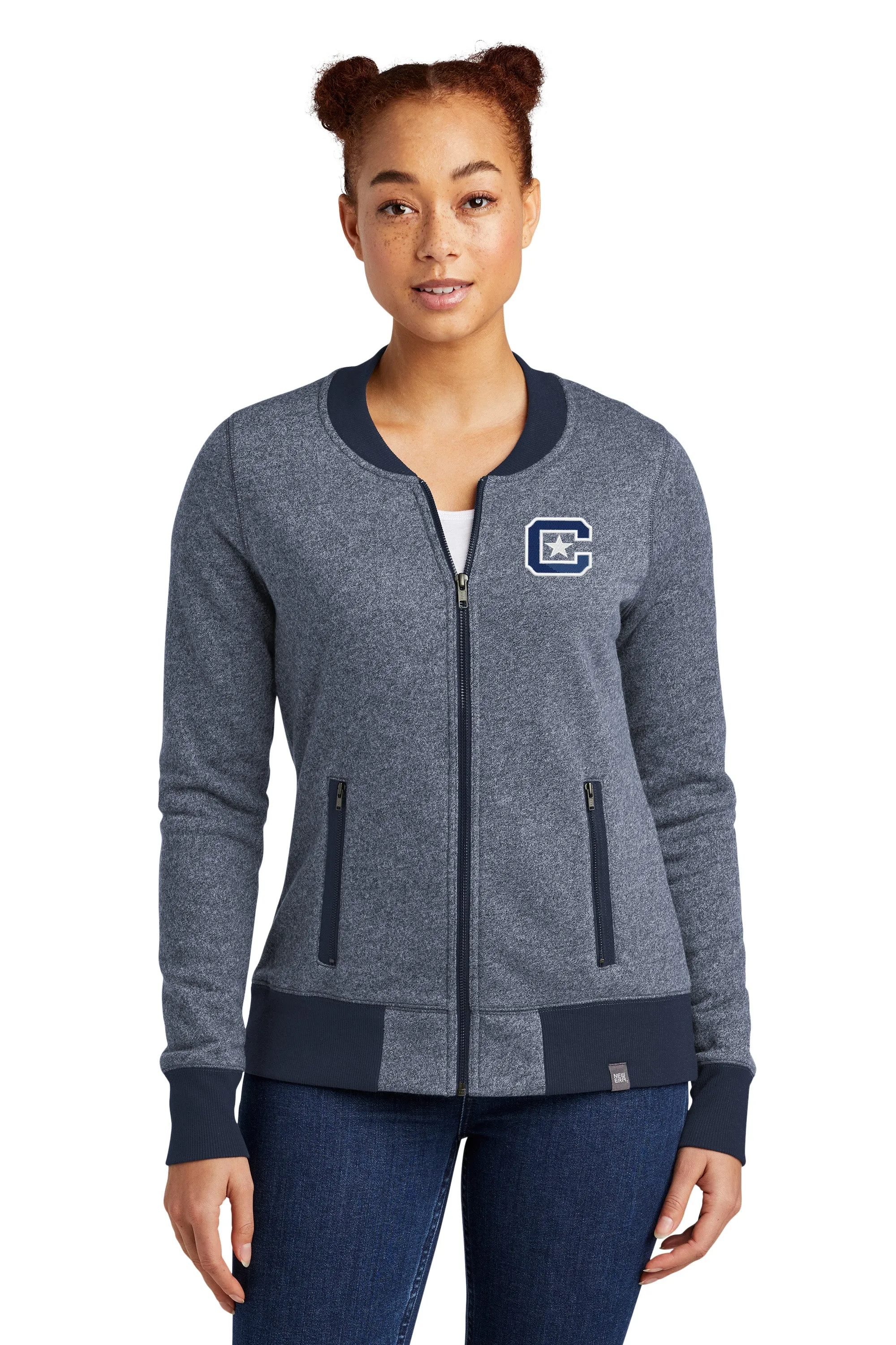 The Citadel C Ladies French Terry Baseball Full-Zip