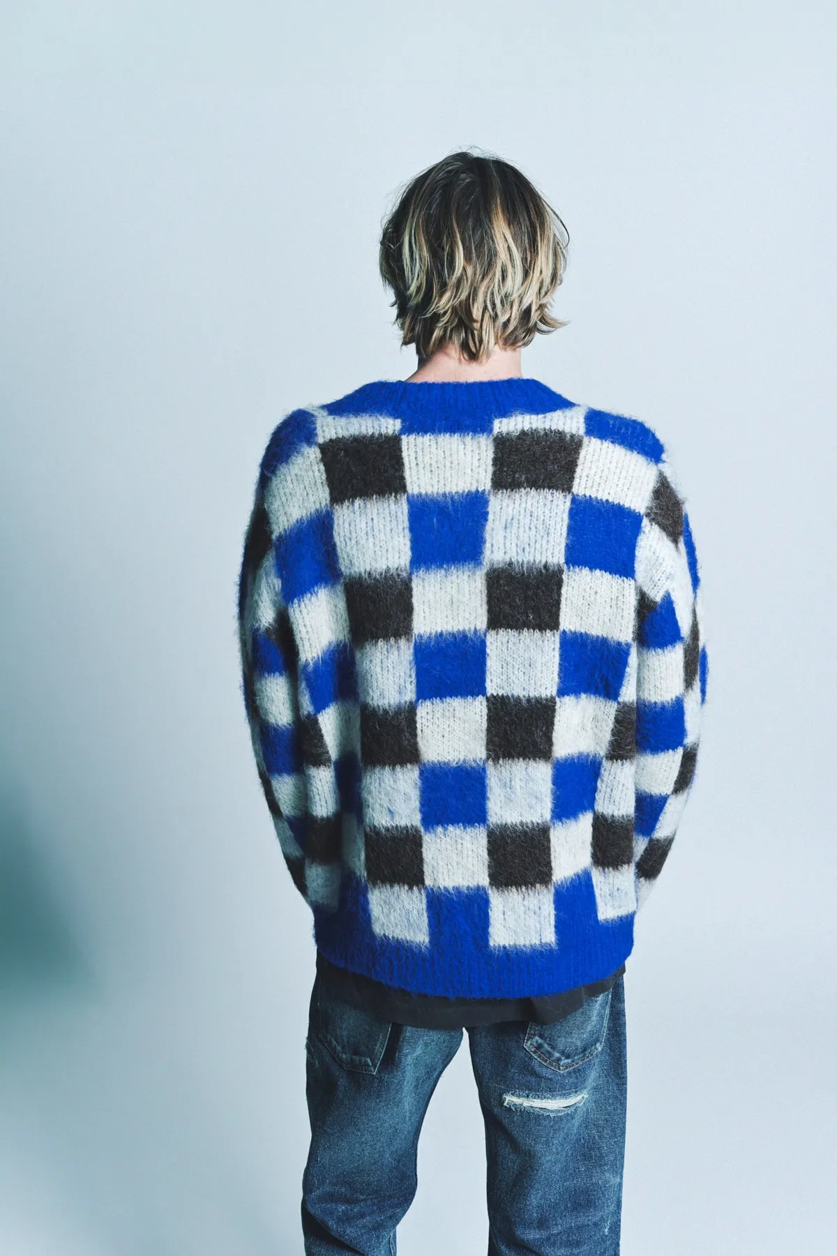 THE ELDER STATESMAN | THISTLE GINGHAM CARDIGAN