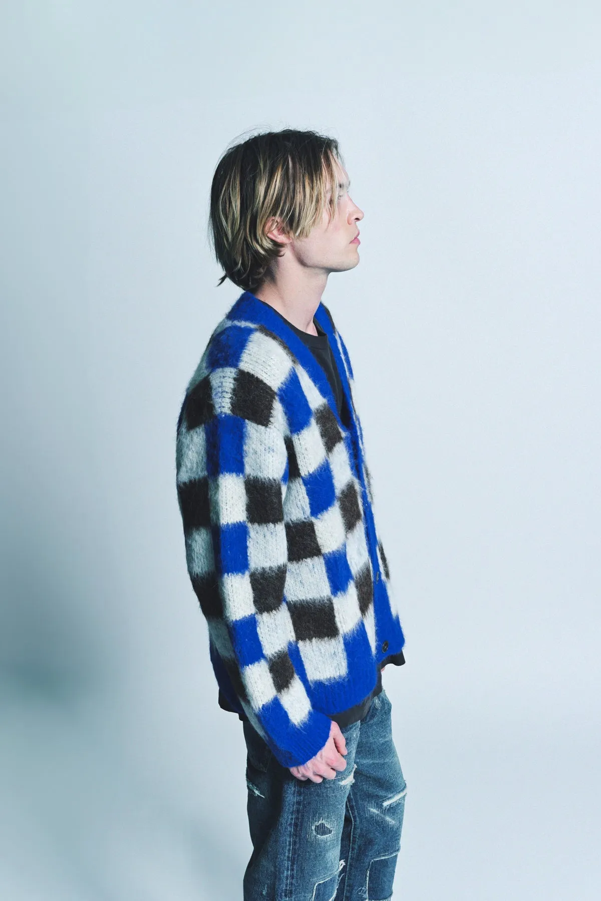 THE ELDER STATESMAN | THISTLE GINGHAM CARDIGAN