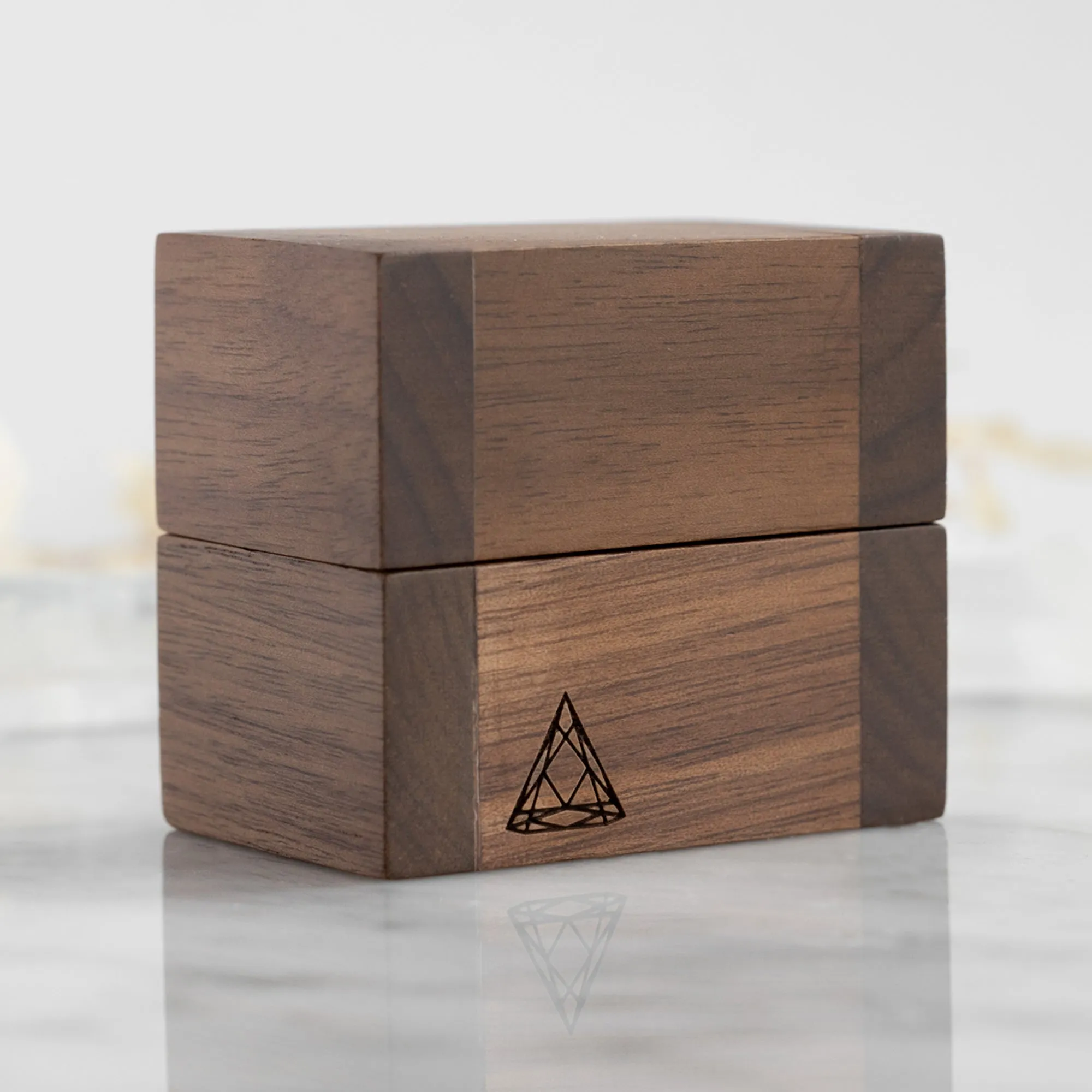 The Handcrafted Wooden Ring Box | Black Walnut