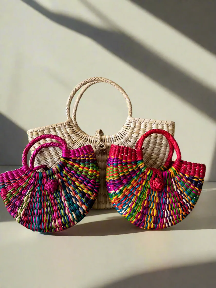 The Night Bag - Junco Reed Handwoven Bag