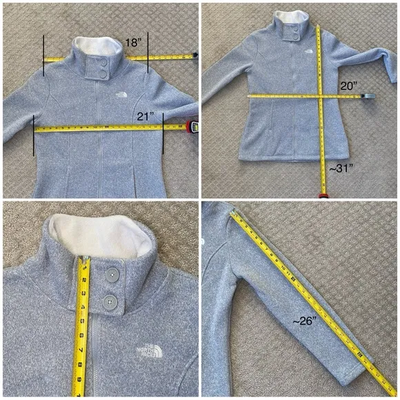 The North Face “Lunabrooke” Gray Zip Up Jacket
